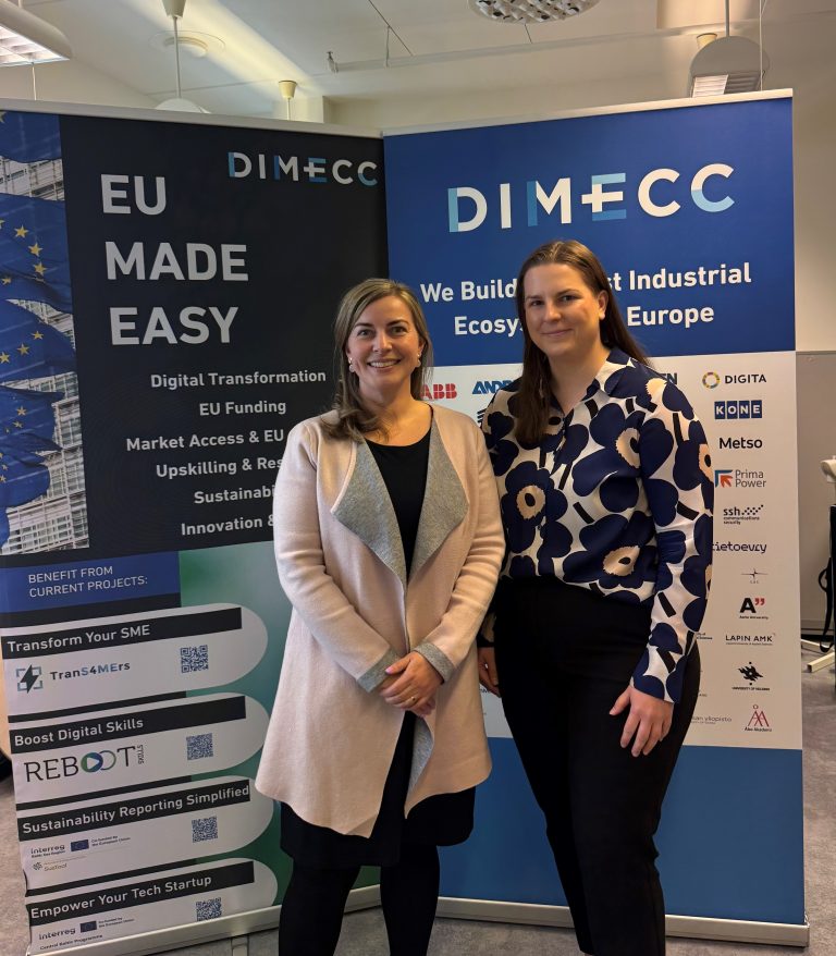 EU-rahoituksen hakemisen ei tarvitse olla vaikeaa – Haastattelussa DIMECCin Pryjma ja Kulmala